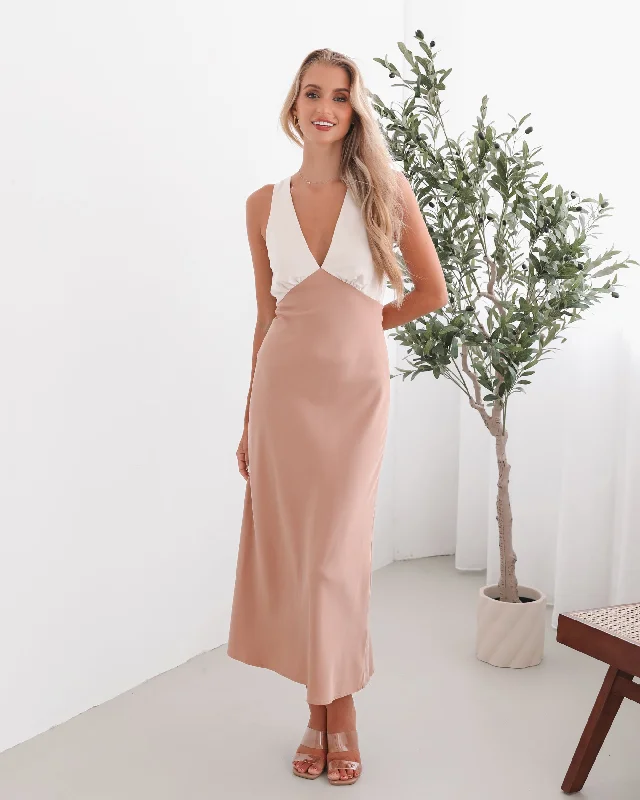 Fresh Styles, Fresh Deals Fiorenza Dress - Beige Multi