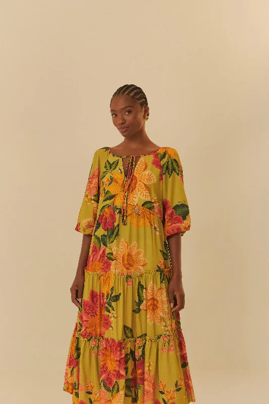 Runway Inspired Wear FARM ARARA EM FLOR DRESS