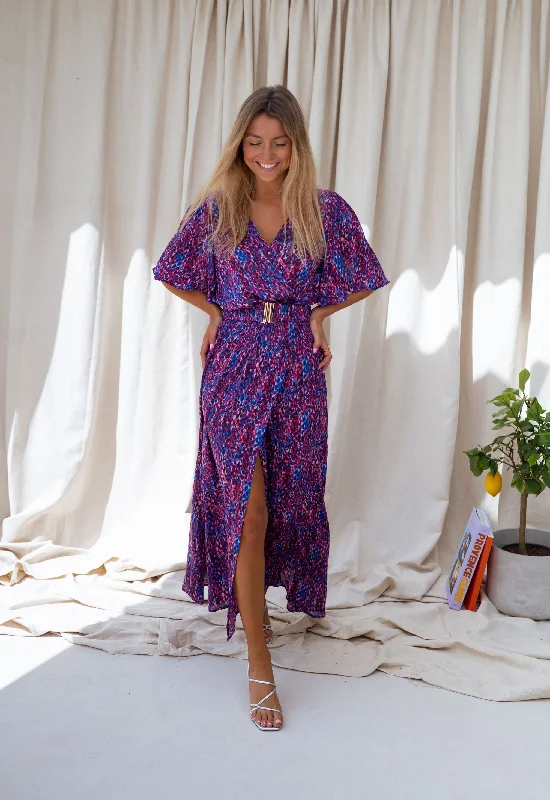 Snag Fabulous Fashion Bargains Pink and Blue Ariana Dress
