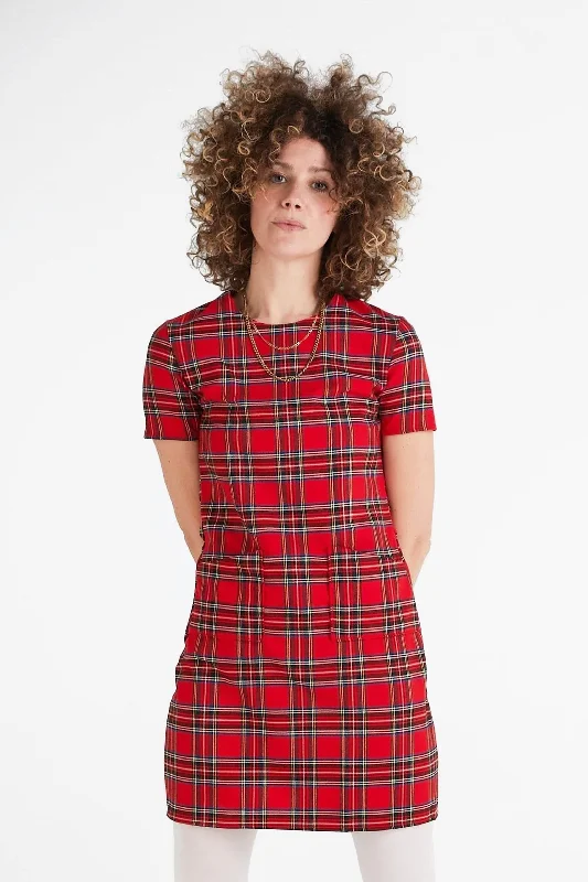 Trendy And Individual Women's Fashion Modfather Clothing - Made in England 'The Georgie' Stewart Tartan - Dress Trendy And Individual Women's Fashion Modfather Clothing - Made in England 'The Georgie' Stewart Tartan - Dress