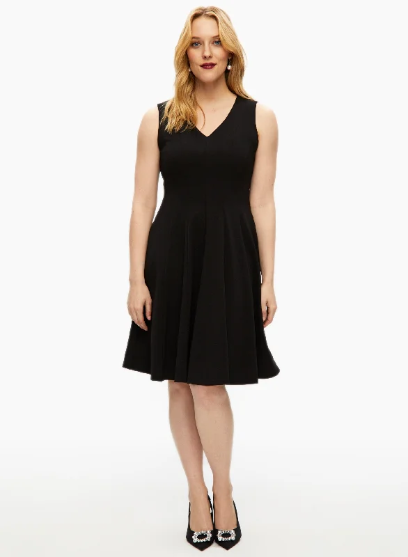 Vibrant Style Promotions V-Neck Fit & Flare Dress