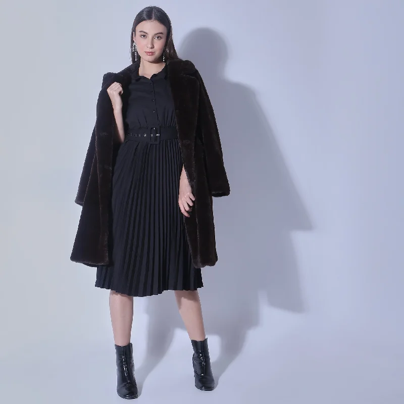 Clothes Sales Slim Fit Solid Dress