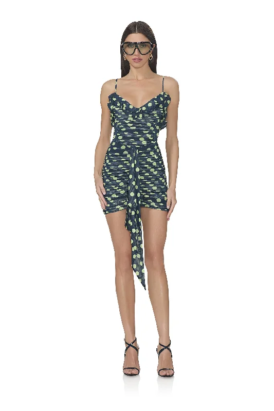 Women's Fashion Clothing Mackie Dress - Navy Dot