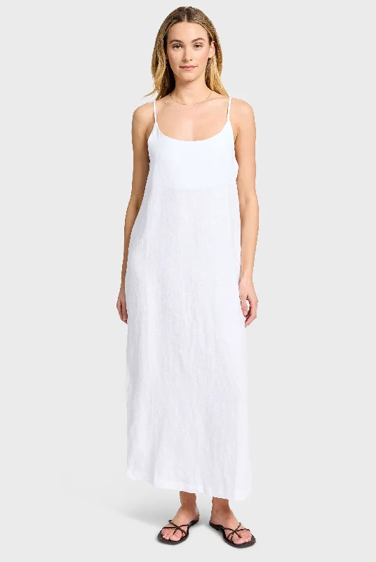 Women's Casual Attire Essential Linen Slip Dress