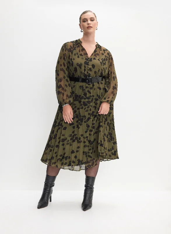 Sustainable Fashion Extravaganza Melanie Lyne - Abstract Print Day Dress