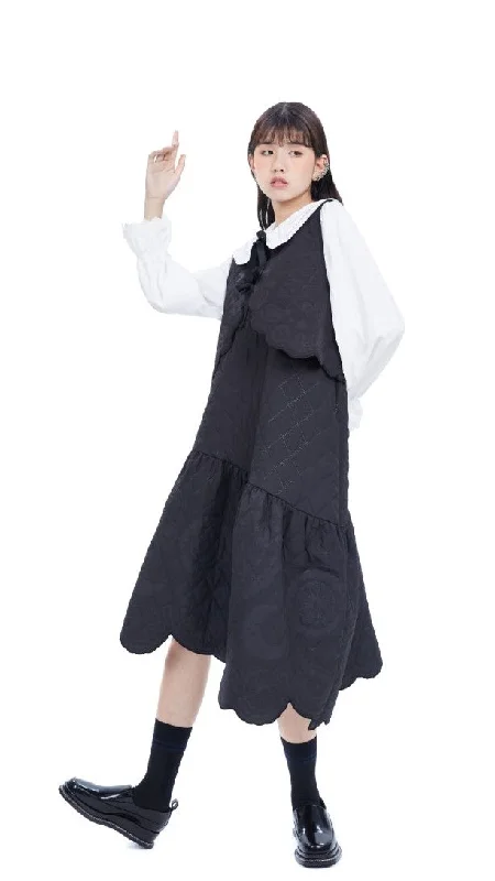 Online Boutiques Best Lacework Deboss Quilting Dolly Dress