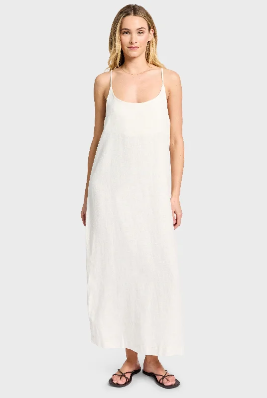 Women's Floral Print Outfit Essential Linen Slip Dress