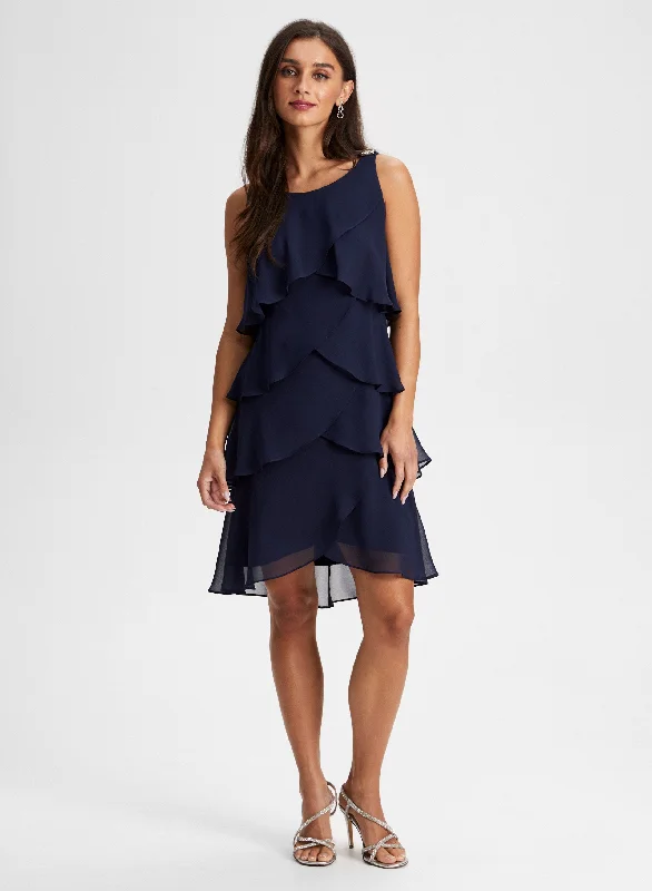 Low Price Special Tiered Chiffon Dress