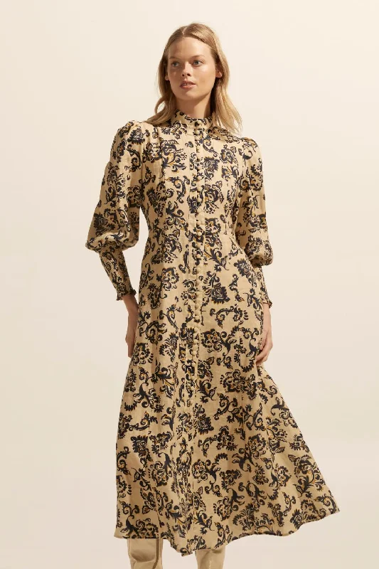 Trendy Boutiques Online Zoe Kratzmann Crave Dress - Ochre Floral