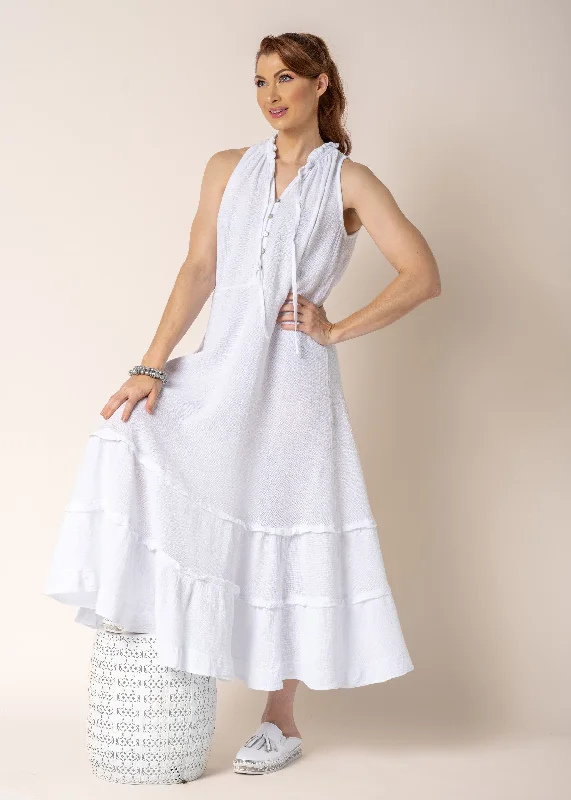 Summer Sale Lyla Linen Dress in White