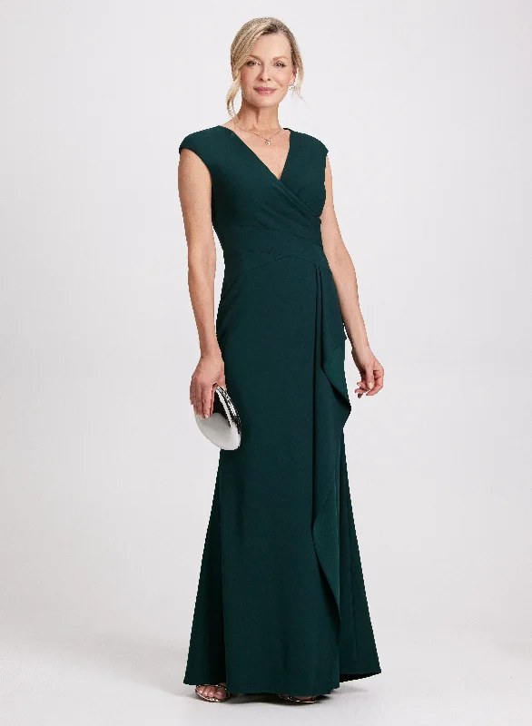 Flash Sale Fever Crossover Flounce Detail Dress