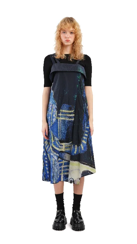 Catch Every Fashion Trend Selk'Nam Graphic Printed Cami Dress