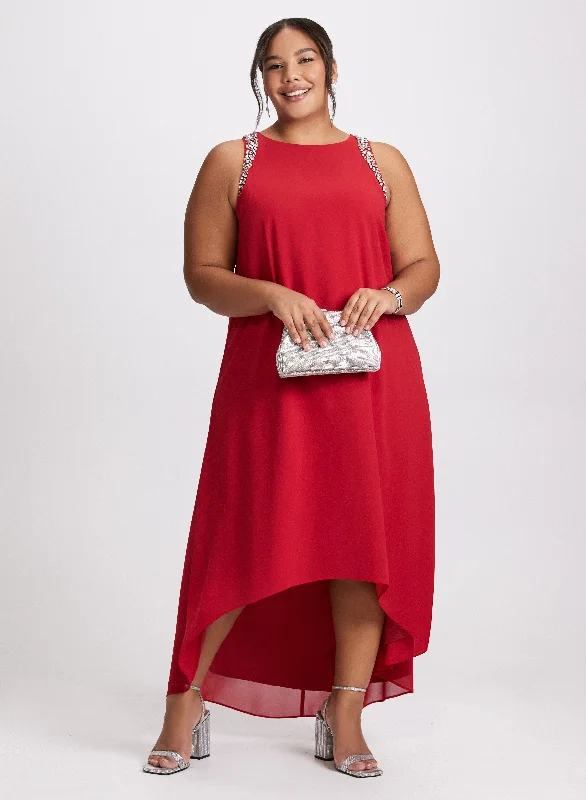 Save On Classic Elegant Styles Sleeveless Chiffon Dress
