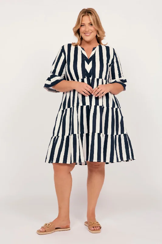 Latest Trends Scout Tiered Dress in Voyager