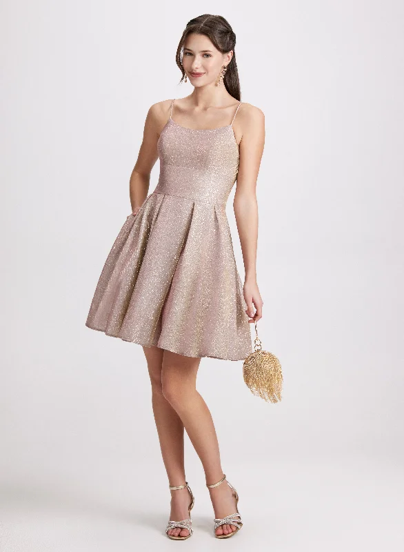 Trendy Aesthetics Short Glitter Dress