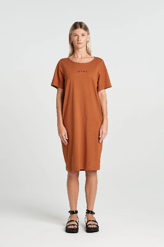 Affordable Women's Apparel Nyne Distant Dress - Cinamon