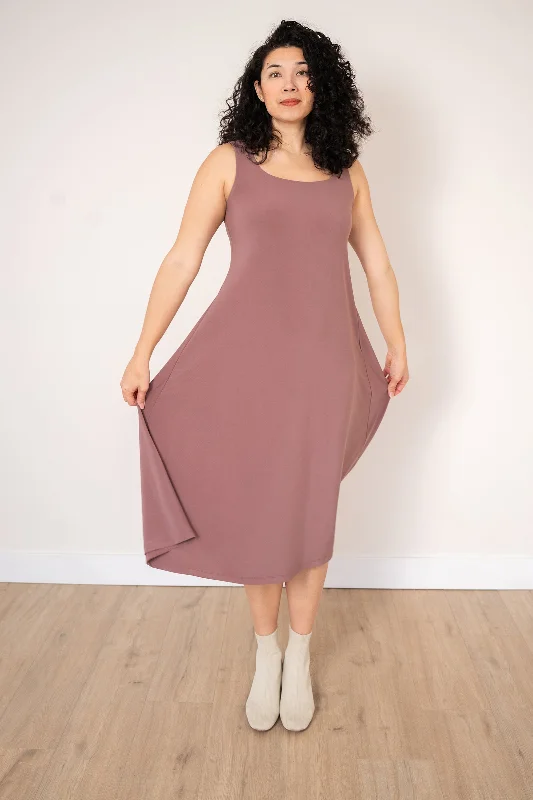 Women's Night-Out Clothes Square Neck Fit & Flare Dress | Rose