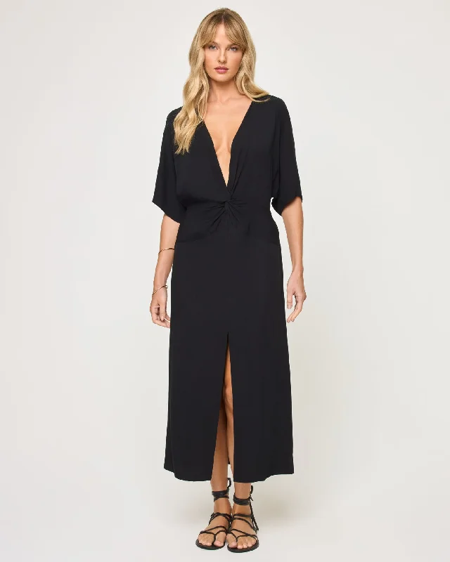 Coastal Beach - Inspired Style Madison Dress - Black