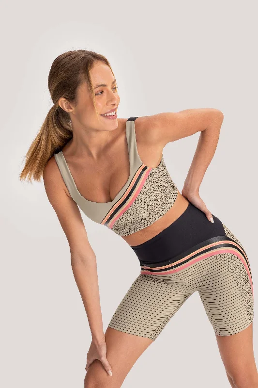 Women's Active Garments For Workouts Strippy Bermuda
