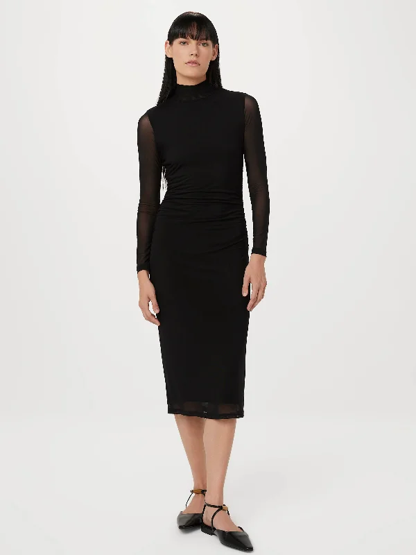 Women's Clothes For Work Events The Mock Neck Maxi Dress in Black