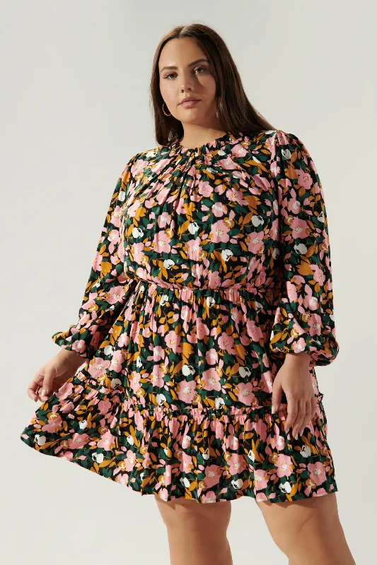Women's Activewear for Exercise and Sports Buenos Aires Balloon Sleeve Blouson Dress Curve