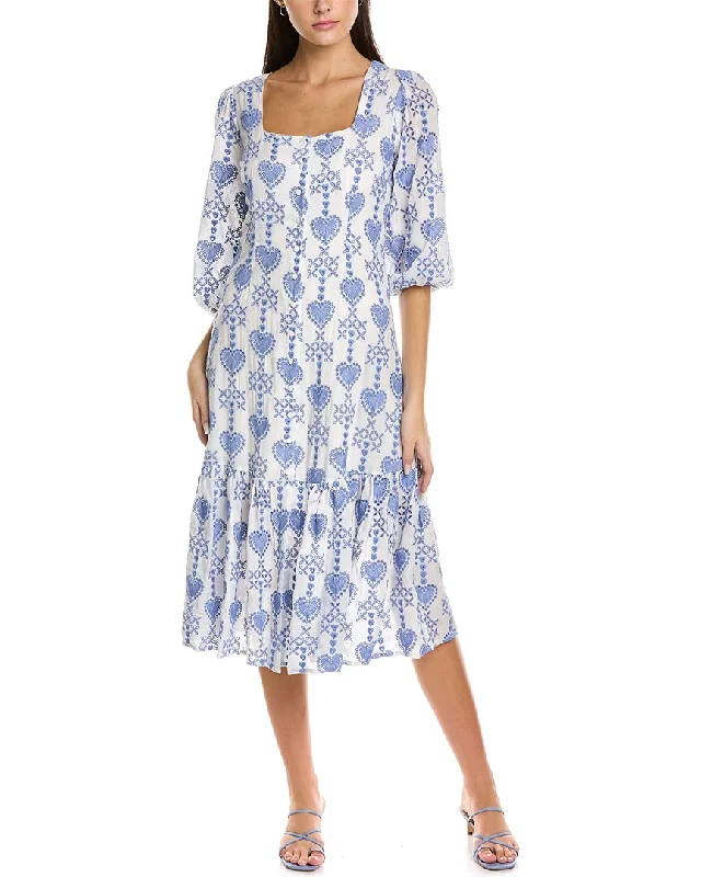 Women's Clothes Johnny Was Jade Beau Midi Dress