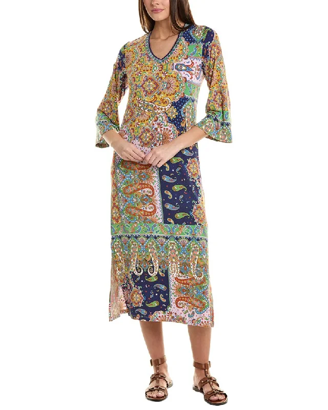 Women's Transitional Outfit Johnny Was The Janie Favorite Kimono Sleeve T-Shirt Dress