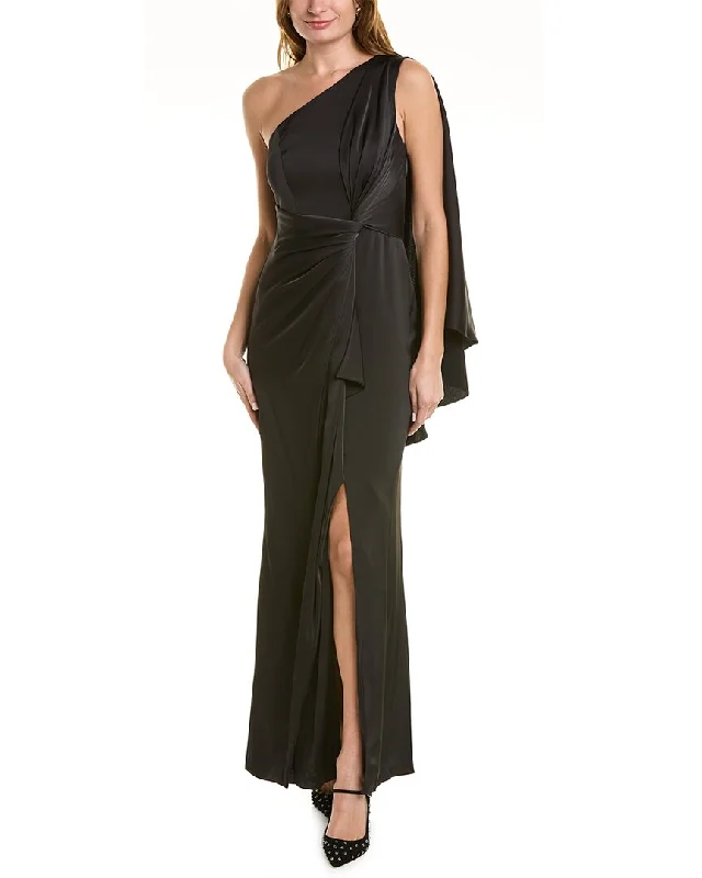 Women's Comfortable Apparel Maison Tara One-Shoulder Column Gown