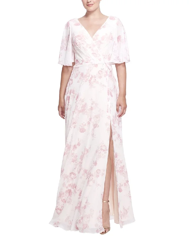 Women's Night-Out Clothes Marchesa Notte Rome Printed Long Gown