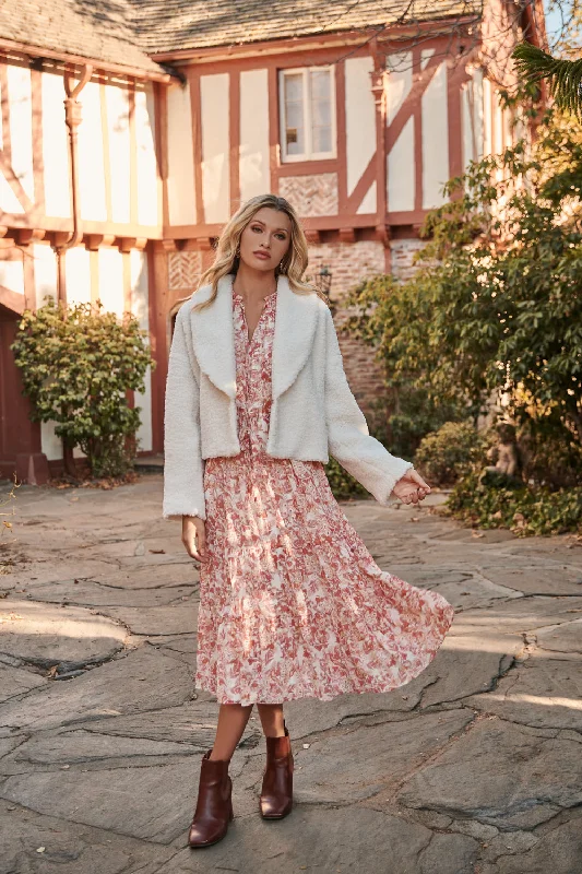 Chic Casual Wardrobe Essentials Mariella Vintage Floral Tiered Midi Dress