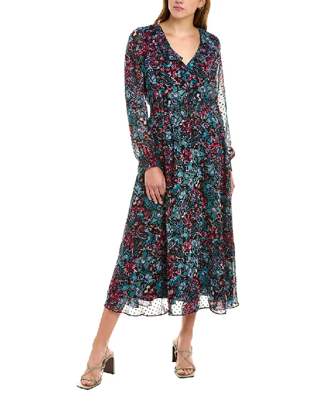 Timeless Women's Clothes Nanette by Nanette Lepore Swiss Dot Maxi Dress
