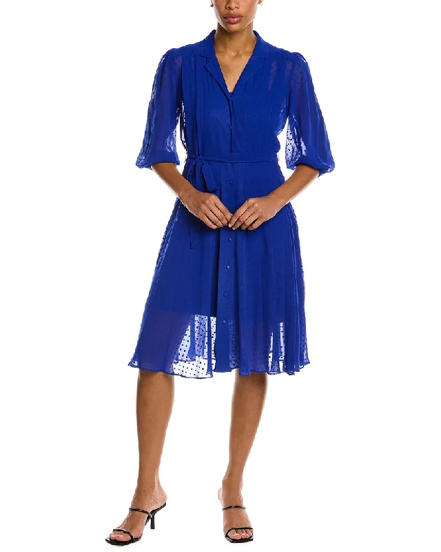 Women's Stylish Vacation Attire Nanette by Nanette Lepore Swiss Dot Shirtdress