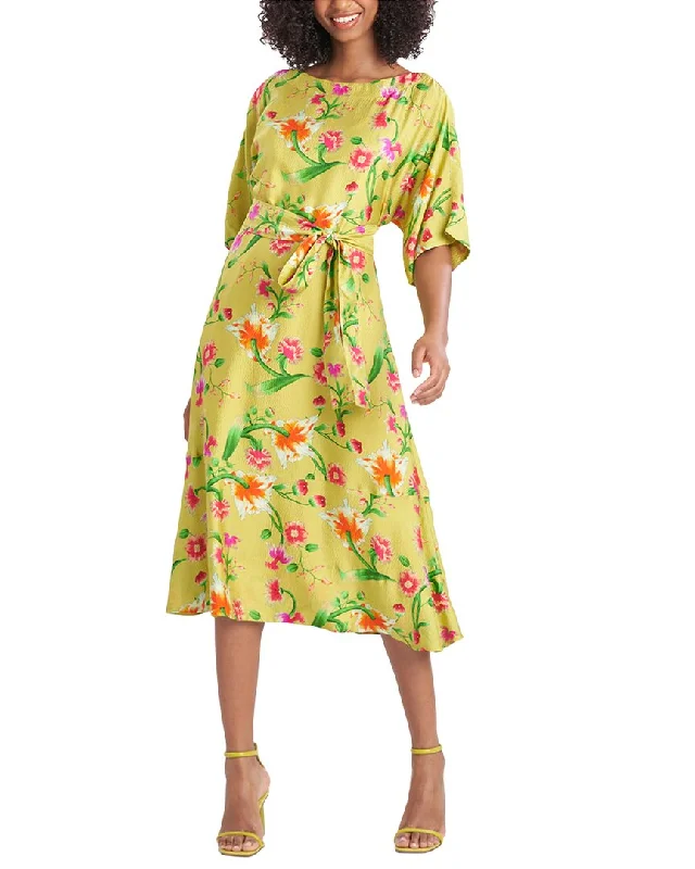 Women's Urban Clothing Natori Chikayo Silk Boatneck Dress