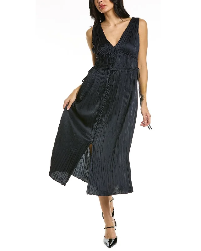 Women's Clothing For Travel Rebecca Taylor Button Front Midi Dress