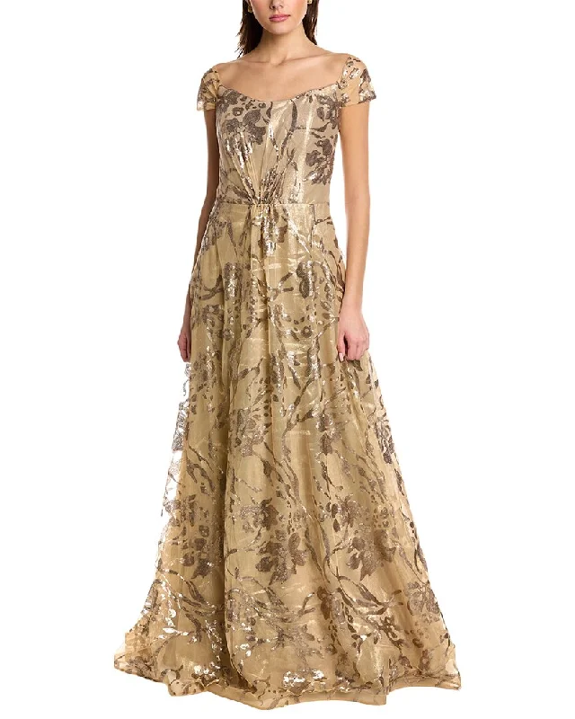 Women's Seasonal Clothes Rene Ruiz Off-The-Shoulder Gown
