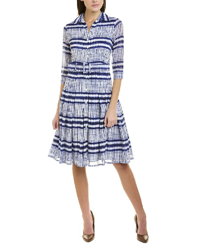 Women's Chic Outerwear Outfit Samantha Sung Patricia Shirtdress