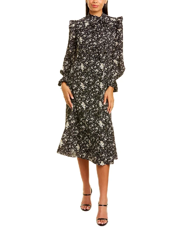 Women's Holiday Apparel Teri Jon by Rickie Freeman Floral Midi Dress