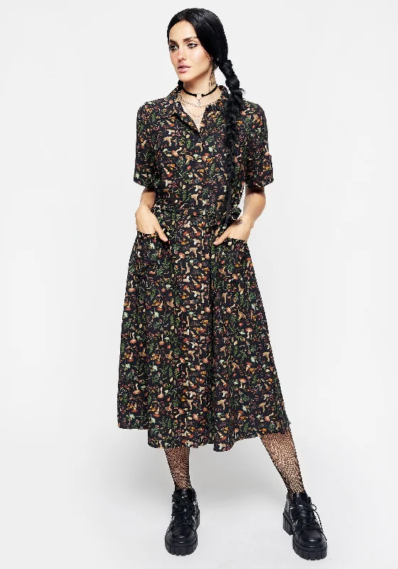 Women's Outfit Vasilisa Midi Shirt Dress