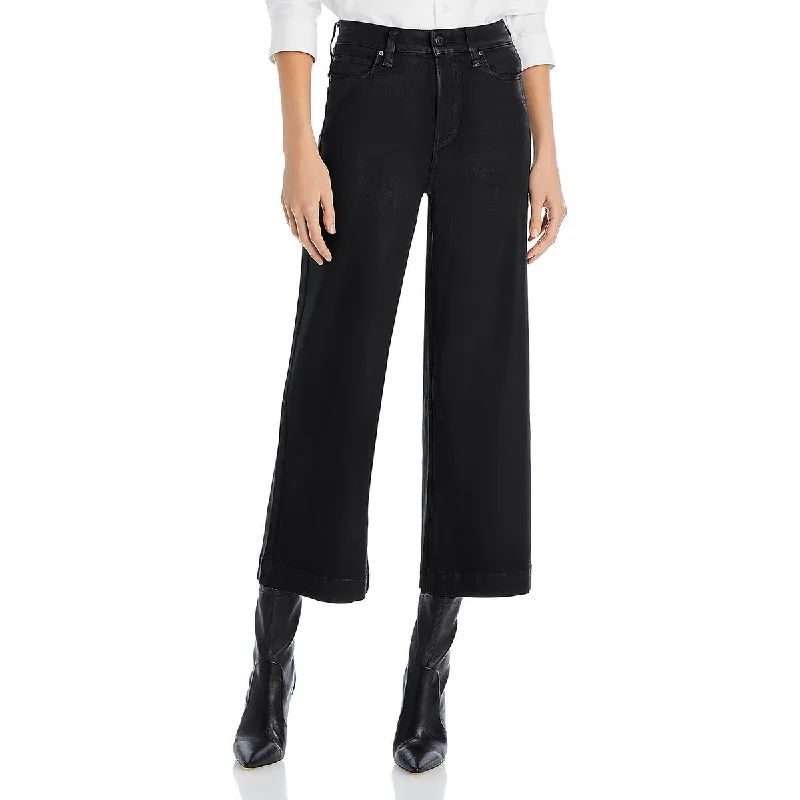 Women's Classic Attire Anessa Womens High Rise Shimmer Wide Leg Jeans