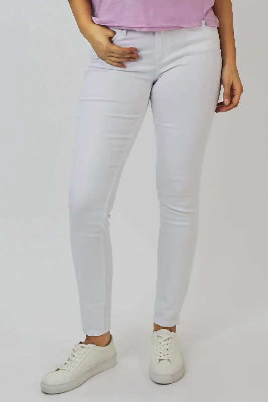 Women's Casual Wear Clothing Blaire High Rise Ankle Slim Straight Jean In Optic White