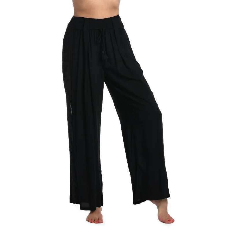 Online Boutiques Clothing Coastal Covers Palazzo Pants In Black