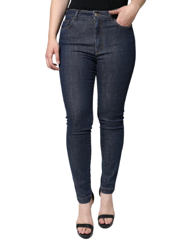 Women's Casual Garments Dolce & Gabbana   QUEEN Cotton Skinny  Women's Jeans