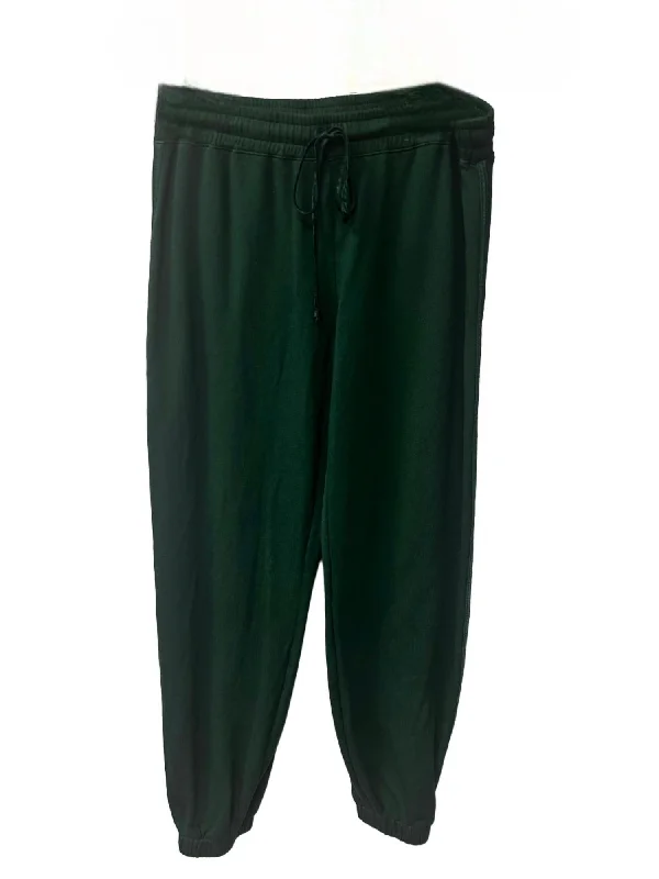 Women's Wardrobe Apparel Elastic Vintage Sweatpants In Evergreen