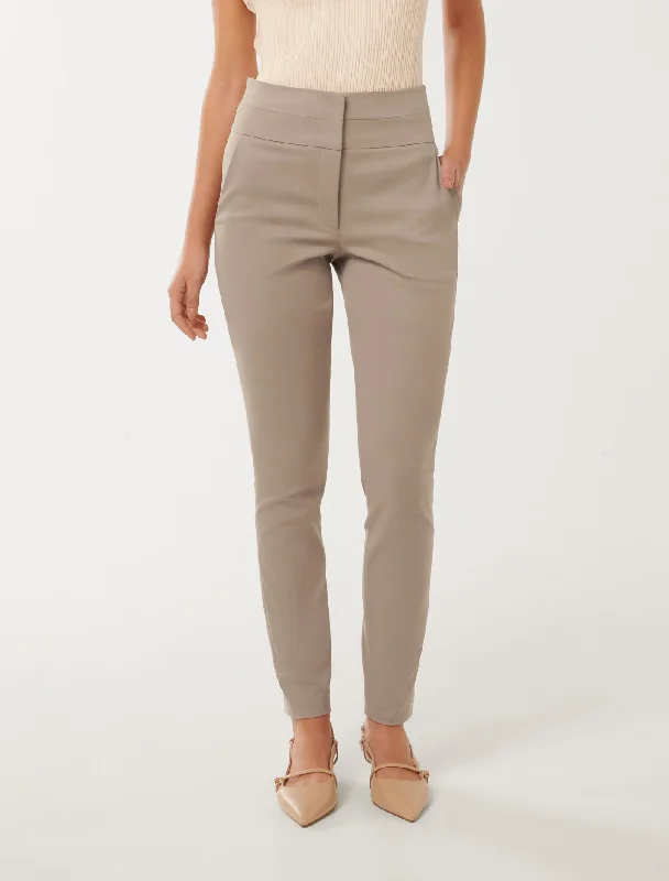 Women's Casual Wear Clothing Georgia High Waist Full Length Pants