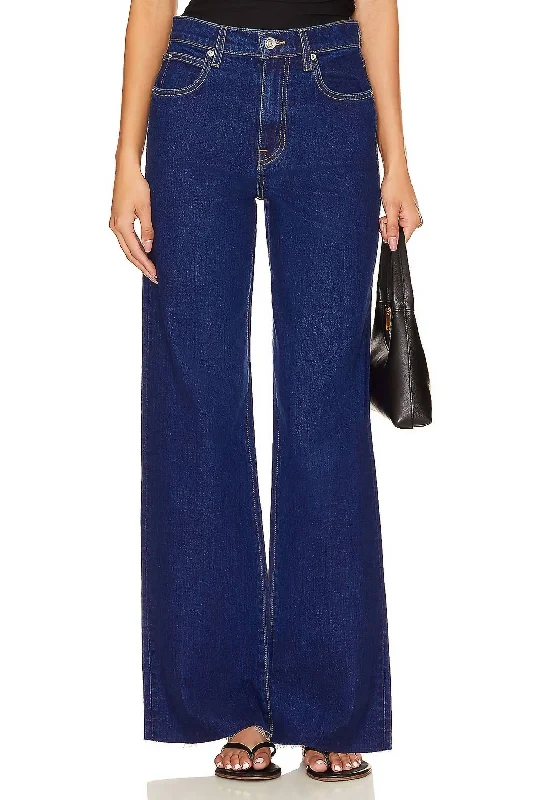 Women's Vintage-Inspired Clothing Grace Wide Leg Jeans In Western Hero