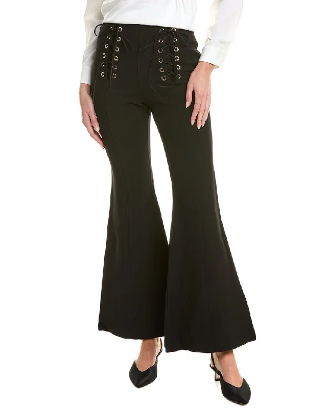 Sophisticated Women's Fashion Gracia Lace-Up High-Waist Pant