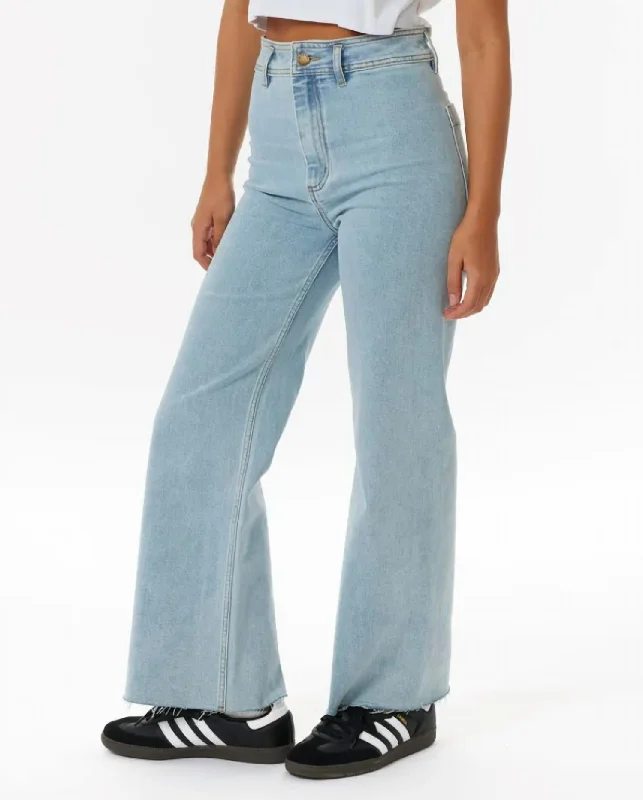 Women's Seasonal Clothes Holiday Denim Pants In Light Blue