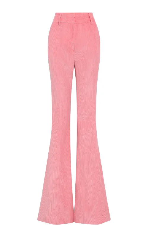 Women's Formal Wear Ianthe Flare Pant in Rosa Sea Island Cotton Corduroy