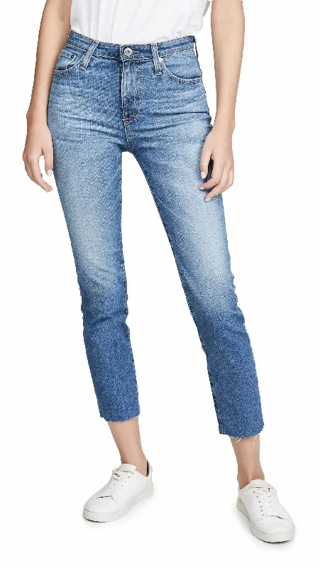 Luxury Women's Clothes Isabelle High Rise Straight Crop Jeans In 20 Year Duplicity