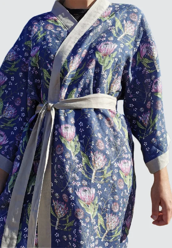 Women's Travel Apparel Japanese Kimono | Hemp Linen